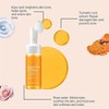 NOTBEBE Turmeric Foaming Facial Cleanser, Turmeric Face Wash With Brush,