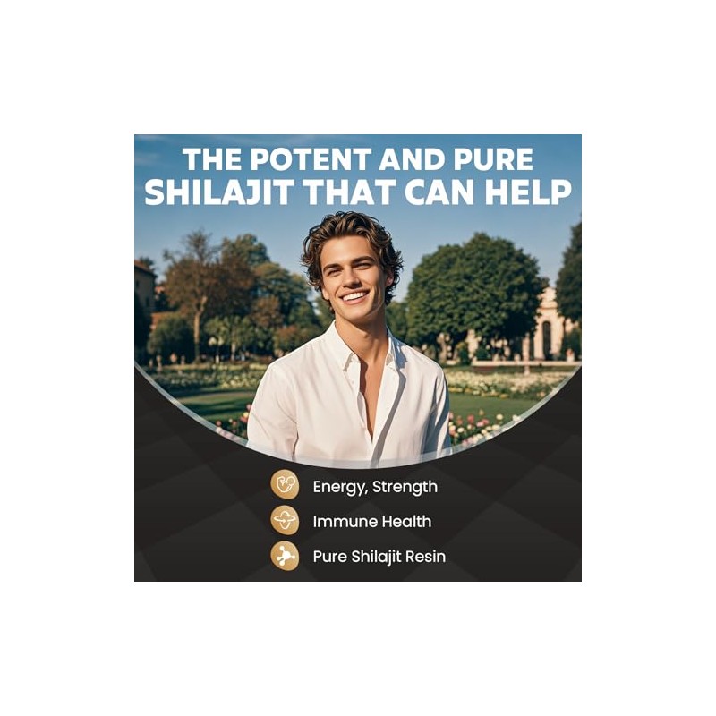 MEGNETA Shilajit Supplement, Support Energy & Immune Health, 100 softgels