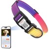 ilFindYou Reflective Dog Collars for Medium Dogs Soft Nylon Purple-Yellow