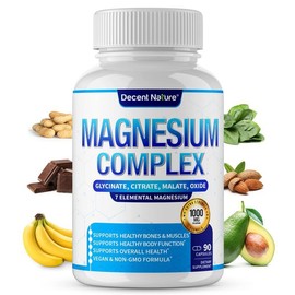 Magnesium Complex 1000mg Made with 7Elemental Magnesium 9O Capsules