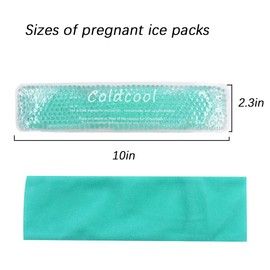 Perineal Cold Packs, Reusable Perineal Cooling, Pad Postpartum and Hemorrhoid Pain Relief, Hot & Cold Packs for Women After Pregnancy and Delivery(2 Pcs+3 Washable Sleeves/10X2.4in)
