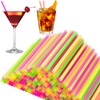 ALINK Short Glass Straws, 6 Inch Small Reusable Clear Glass