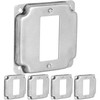 (5 Pack) Rocker Switch Electrical Box Cover – 4" Square