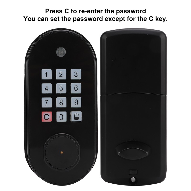 Digital Keyless Entry Door Lock Keypad Password Key Unlock Waterproof