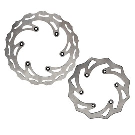NICECNC Front Rear Brake Disc Rotor Compatible With KTM 125-250-350-450-500 SX XC EXC XCW EXC-F 1994-2022 Husqvarna 125-501 FE TE FC TC TX FX 2014-2022 Husaberg 125-570 TE FE FX 2009-2014,See Fitment