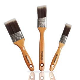 YEMPOR ® Paint Brush Set, Paint Brush 3-STK 25-38-50 mm for Precise Work, Glaze Brush, Paint Brush, Bristle Brush