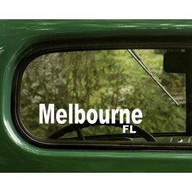 The Decal and Sticker Mafia 2 MELBOURNE STICKERs Florida Decal for Car Truck Rv Bumper Window Laptop