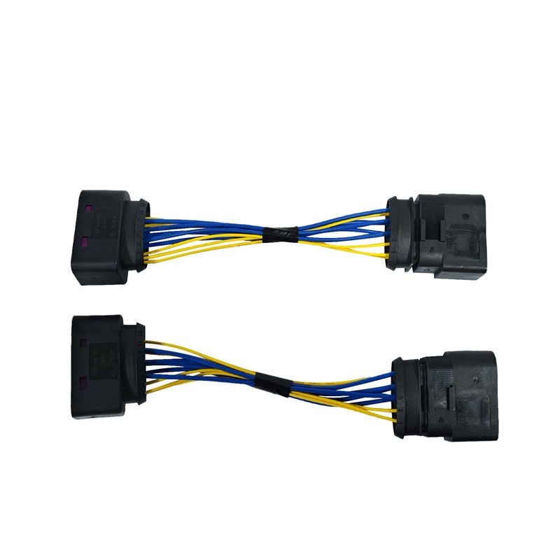Tokinng Xenon HID Headlamp Headlight Connector Adapter, 14 to 10