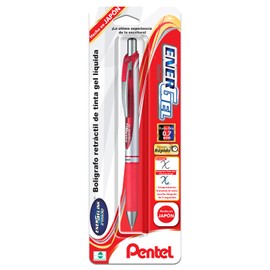 Pentel BL77BP-B Bolígrafo Energel Retrac. C/Rojo BP 1 pieza