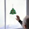 HAOSUM Celtic Trinity Knot Stained Glass Window Hanging,St Patrick's Day