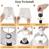 Seealle 16.1" Touch Table Lamps for Nightstand, 3-Way Dimmable Small