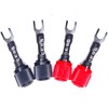 CESS-125S Spades Fork Plug to Twist Binding Post/Banana Female Jack
