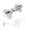 Domira 4-inch Cabinet Hinges - Soft Close Kitchen Cupboard Door