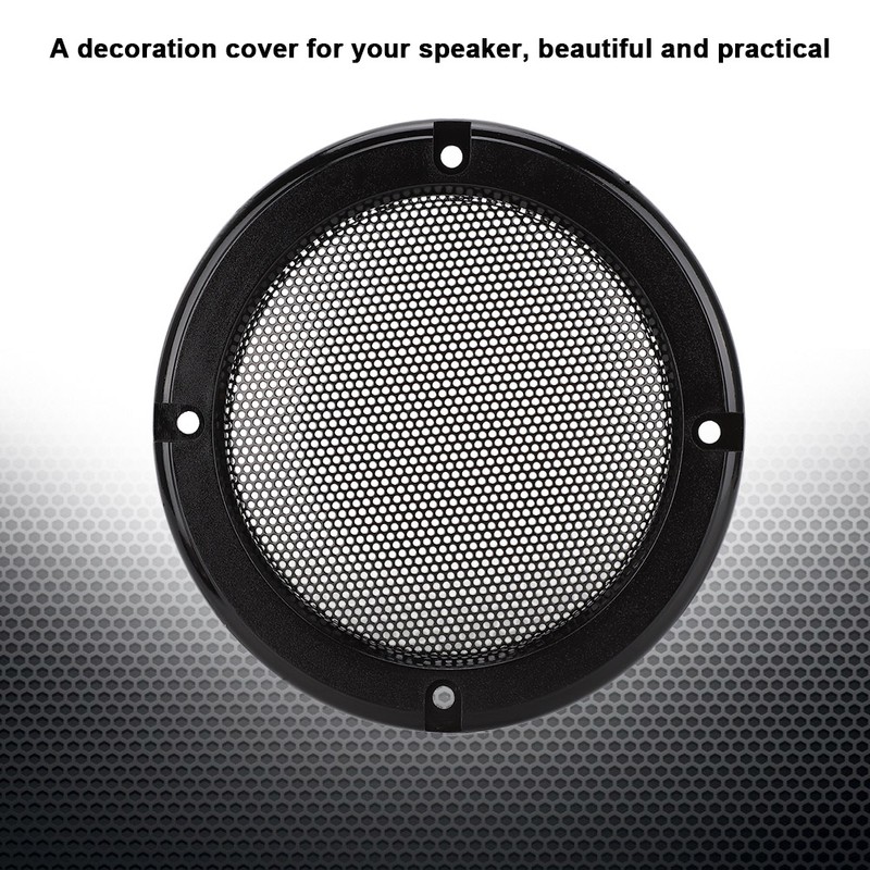 2 pcs 6.5 inch Audio Speaker Cover Decorative Circle Protective