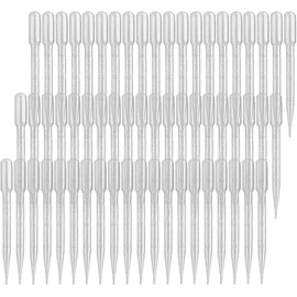 100 pcs 3 ml Pipettes Plastic Transfer Pipettes Eye Dropper, Essential Oils Pipettes Dropper Makeup Tool