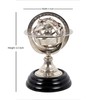 5" Nautical Brass Armillary Sphere World Globe Chrome Maritime Nautical