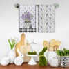Auomily Purple Lavender Vase Spring Kitchen Towels Dish Towels Set