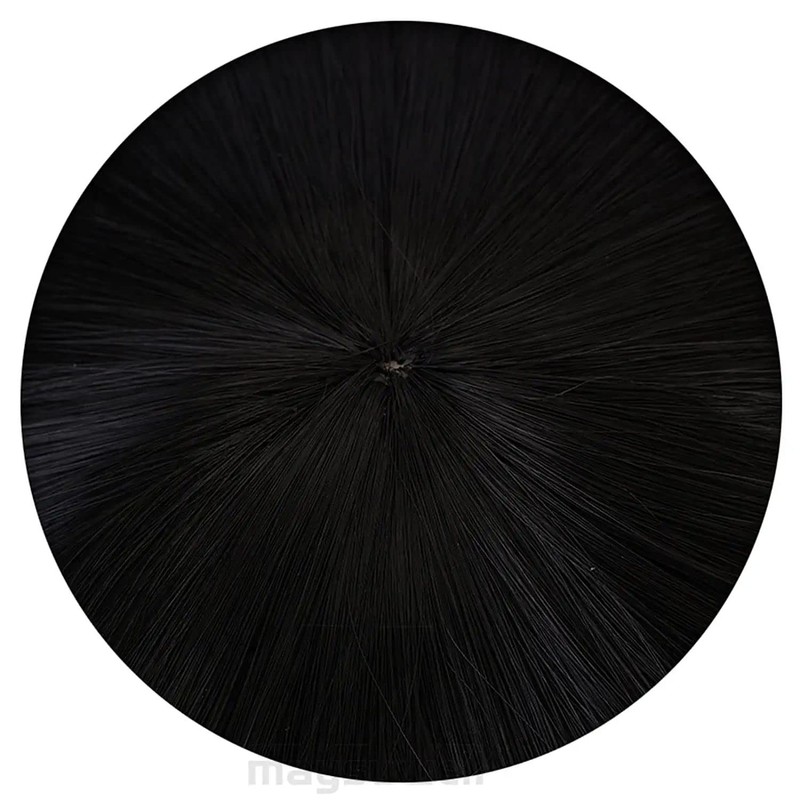 Black Blue Long Wig with Tiger Clip Straight Hair for