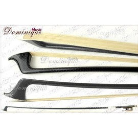 D Z Strad Viola Bow - Model 506 - Carbon Fiber Bow with Ox Horn Fleur-de-Lis Frog