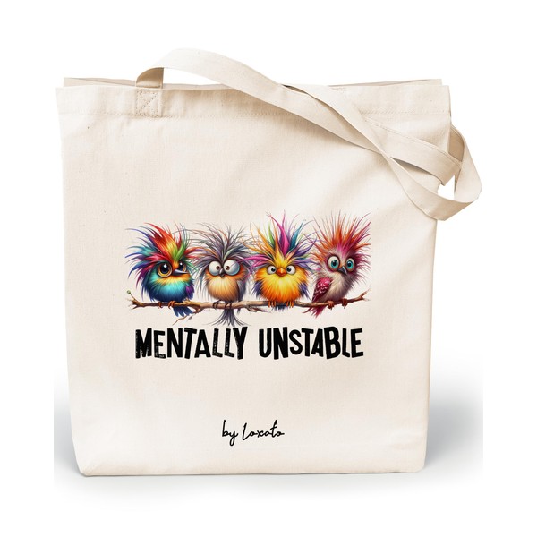 Loxato Jute Bag Printed Sayings Funny - Fabric Bag with