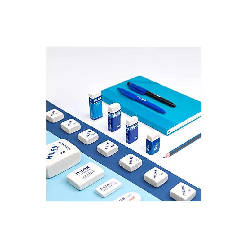 MILAN Caja 12 Gomas Professional Soft 412, Envueltas Individualmente