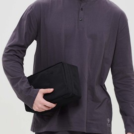 Purevave Large Compact Mens Toiletry Travel Bag Hanging, Mens Dopp Kit for Travel Waterproof, Wash Pouch Black