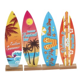 UKCOCO 4 Pcs Surfboard Decor Nautical Surfboard Photo Props Pool Sign Surfboard Wall Sign Nautical Nautical Theme Ornament Miniature Surfboard Model Boxwood