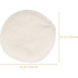 Alasum Almohadillas Antigalactorrea Lavables de Fibra de Bambú Juego de 6 Absorbentes y Protectoras para Lactancia Materna para Sujetador en Uso Diario