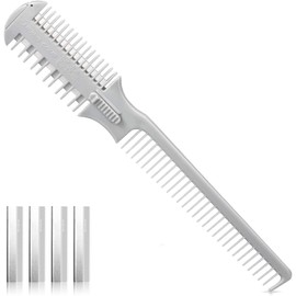 HAIRDRESSING THINNING RAZOR HAIR CUTTING STYLING TOOL HAIR SHAPER THINNING LAYER HAIR CUTTING RAZOR COMB Hair Razor Comb Hair Cutter Comb