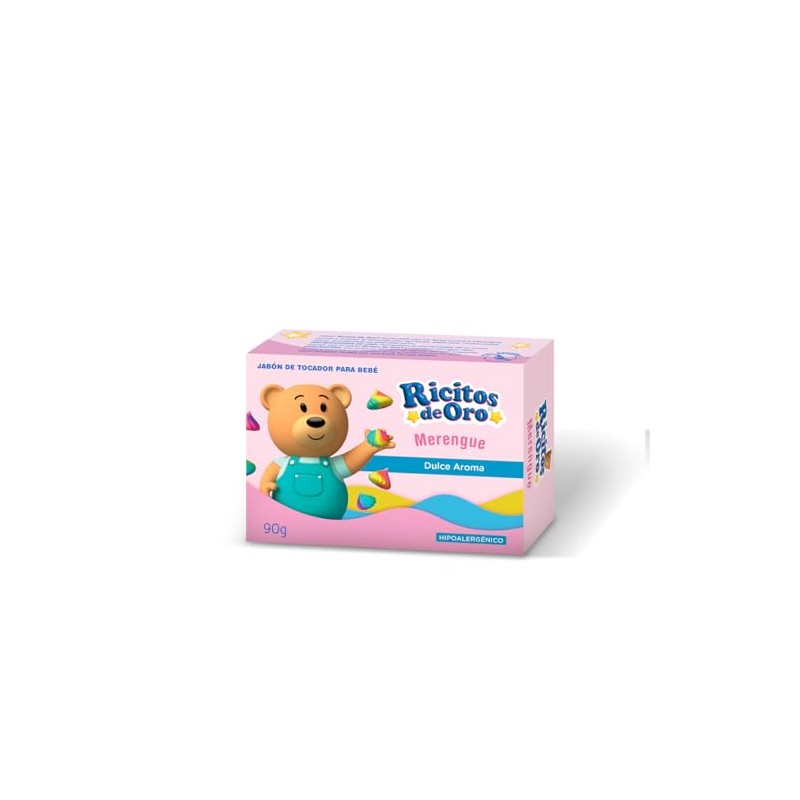 Ricitos de Oro, Jabón Corporal en barra Merengue, 90 g