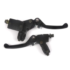 Wingsmoto XR50 CRF50 Folding Clutch Lever Perch and Brake Master Cylinder Kit 7/8" Handle Bar Motorcycle Dirtbike Pit Bike Universal Foldable Levers 10mm Banjo Bolt 22mm Bar