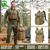 Tactical Backpack 35L Molle System Waterproof Gym Bag Hiking Trekking