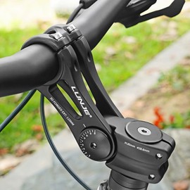 Bike Stem 31.8mm Adjustable ± 80 Degree MTB Stems, 90/110/130/145mm Bike Handlebar Stem Riser, Handlebar Riser Extender for Mountain Bikes, Road Bikes, MTB, BMX, Cycling (31.8x110mm)