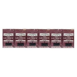 Zagarese Organic Licorice, Original flavor, 0.88 ounce flip top box, Set of 6.