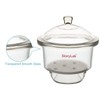 stonylab Glass Desiccator, Lab Desiccator with Knob Cover and Porcelain