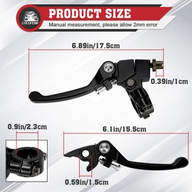 LOCOPOW Brake Clutch Lever Handle for 7/8" 22mm inch Handlebar 110cc 125cc 140cc TTR 125cc SSR Xmotos RFZ Apollo Taotao Thumpstar 125 Pit Dirt Bike Motorcycle Coolster