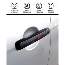 JHCHAN Door Handle Protector for Isuzu D-Max | 2017-2020 Isuzu Dmax Accessories| D Max Exterior Car Door Handle Cover Scratch Guard