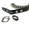 Two Row Pyramid Stud Belt Made In USA Genuine Leather
