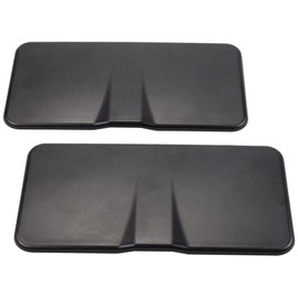 RLB-HILON Sun Visor Vanity Mirror Cover Replacement Lid Compatible with Chevy Corvette C6 2005 2006 2007 2008 2009 2010 2011 2012 2013 Year, 2PCS