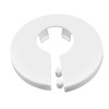 Rierdge 8 Pcs 16mm Pipe Cover Decoration PVC Radiator Escutcheon