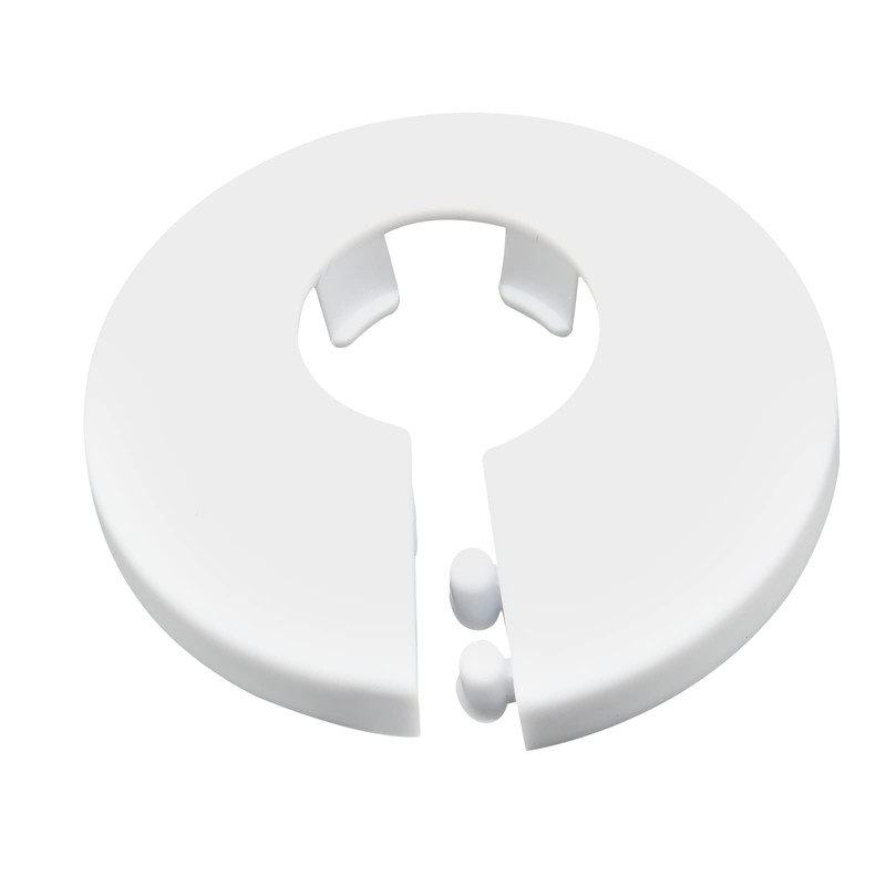 Rierdge 8 Pcs 16mm Pipe Cover Decoration PVC Radiator Escutcheon
