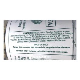 Alcachofa 150 Cáps Vinagre De Manzana Y Nopal Prosa. Sabor Sin sabor