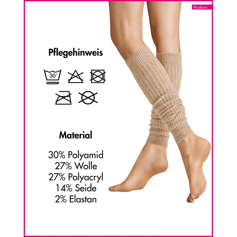 Hudson Women's Winter Rib Warming Cuff, Beige 0723