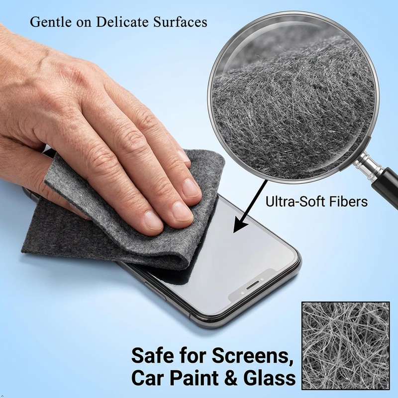 Thickened Magic Microfiber Cleaning Cloth 10-Pack Extra-Size 11.8x15.8 in