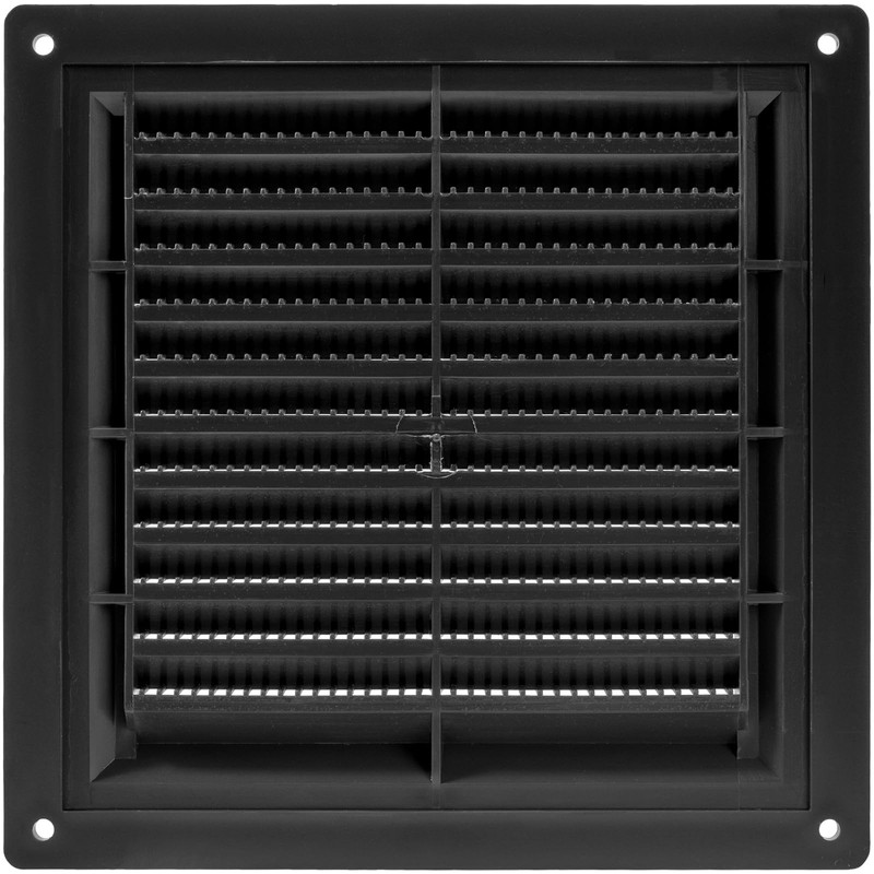 HVAC OV 4 x 4 Inch (Duct Opening Size) Black