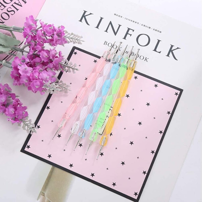 JOYJULY 20pcs Nail Art Design Tools, 15pcs Painting Brushes Set