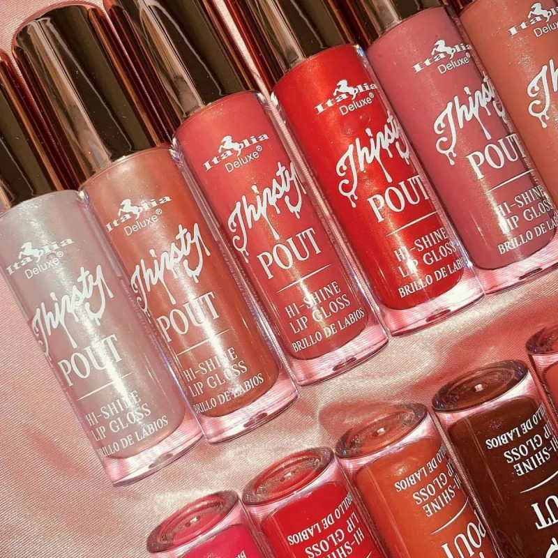 Brillo Labial Lip Gloss Thirsty Pout Hi-shine Italia Deluxe