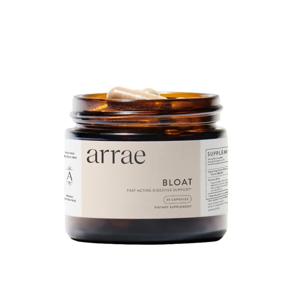 Arrae Fast-Acting Bloating Relief Digestive Enzymes, All Natural Bloat, Gas