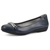 CLIFFS BY WHITE MOUNTAIN Women's Charmed Ballet Flat, Navy/Smooth, 10