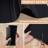 BENECREAT 3 Pcs Black Silicone Mats, 11.8x11.8 Inch Silicone Rubber